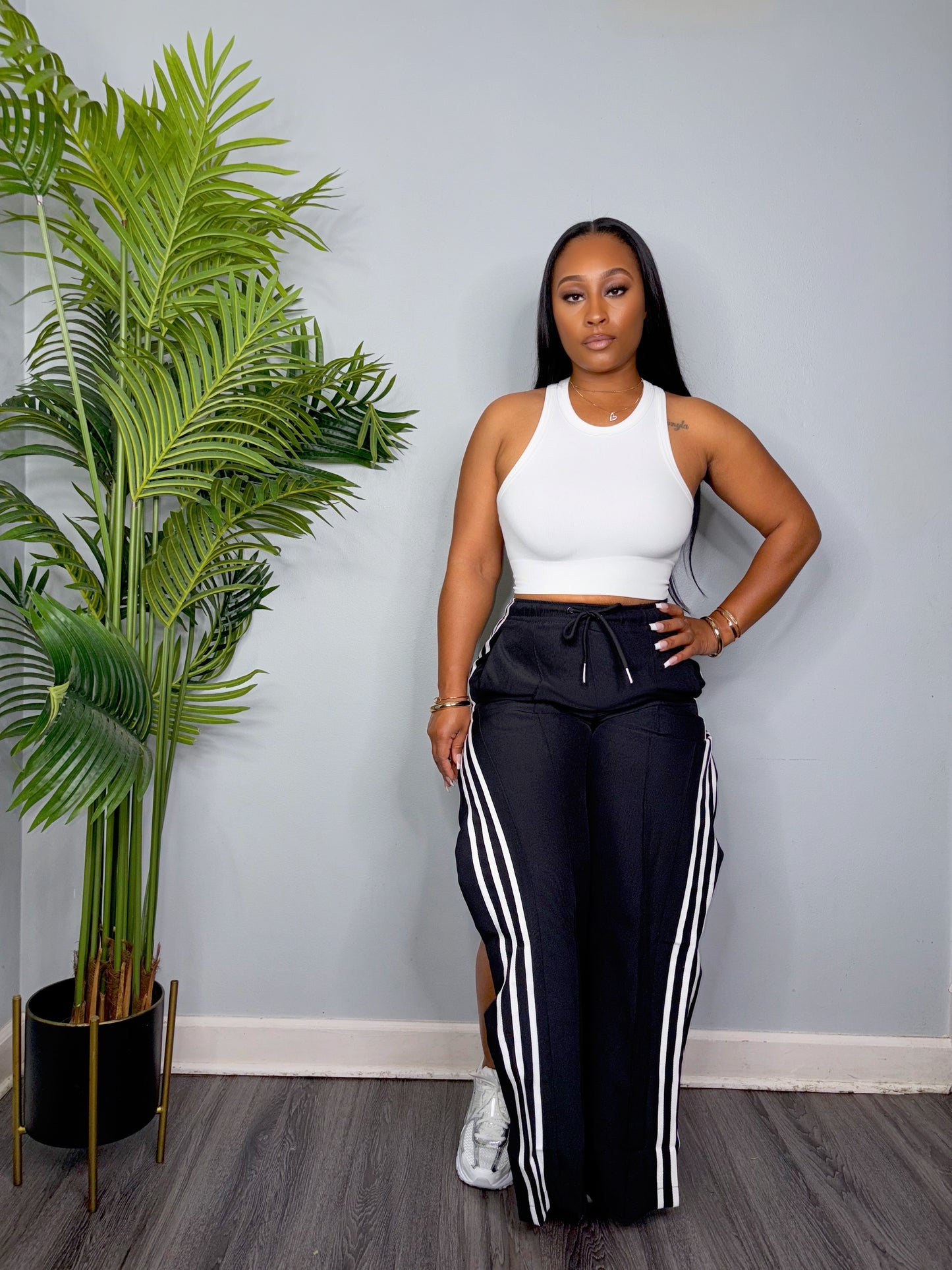 Striped Pant (Black)