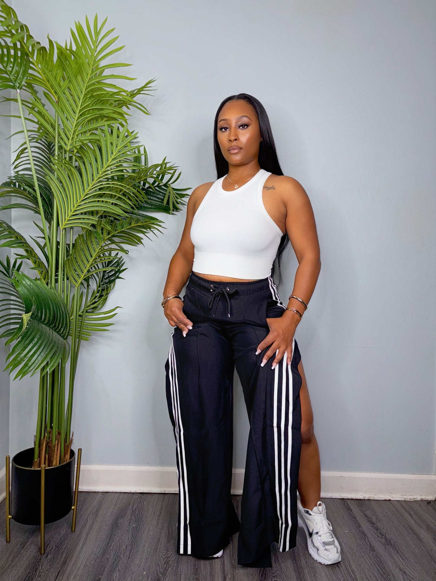 Striped Pant (Black)