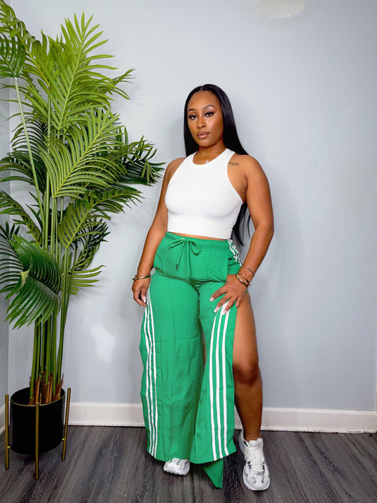 STRIPE PANT (GREEN)