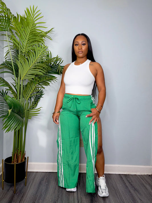 STRIPE PANT (GREEN)