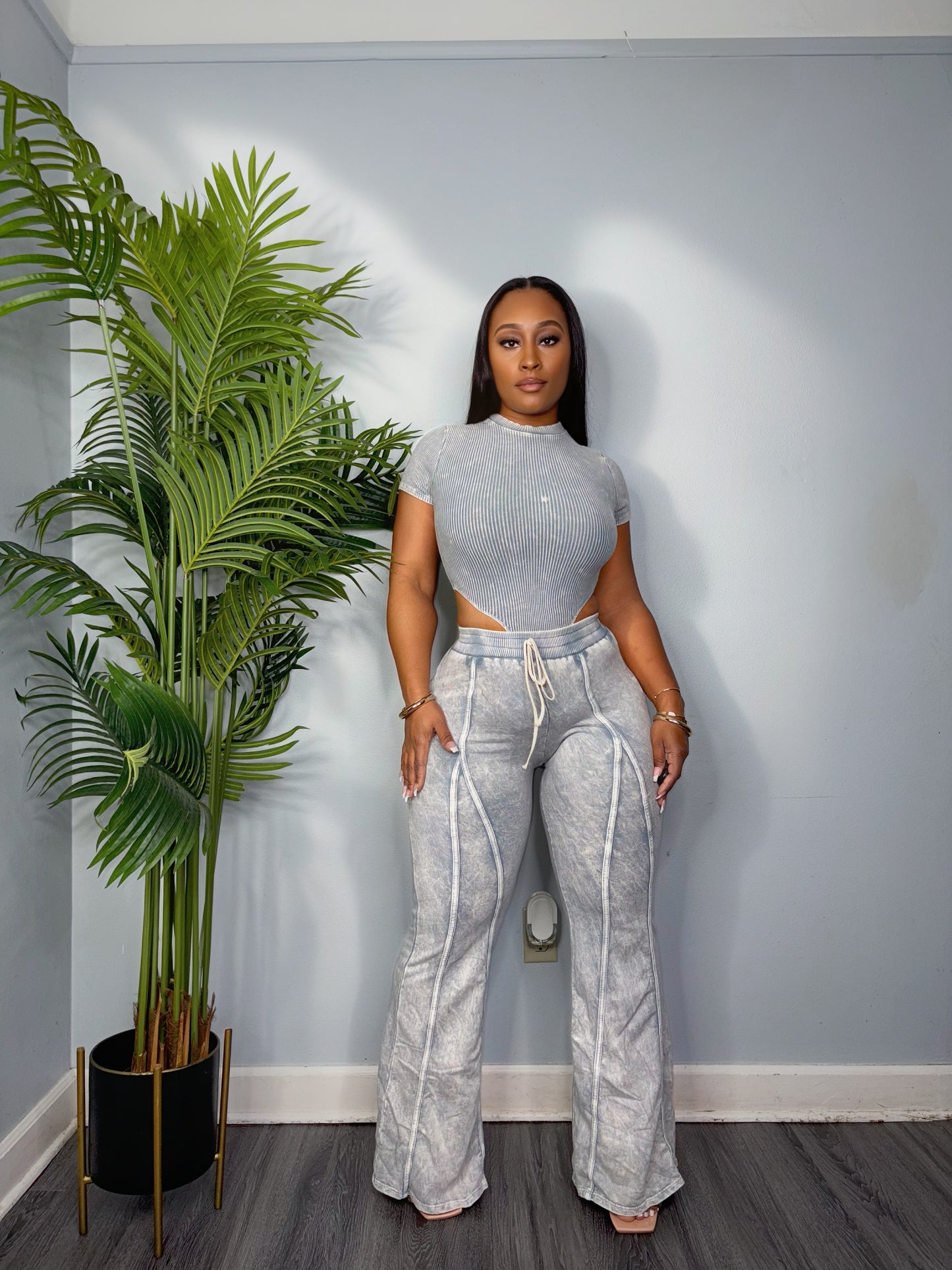 CHILLY PANT SET (GRAY)